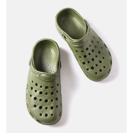 Zapatillas de casa de espuma Slof verde para hombre 2