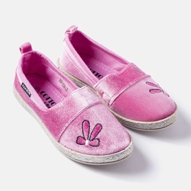Bailarinas de terciopelo rosa oscuro de Patria rosado 1