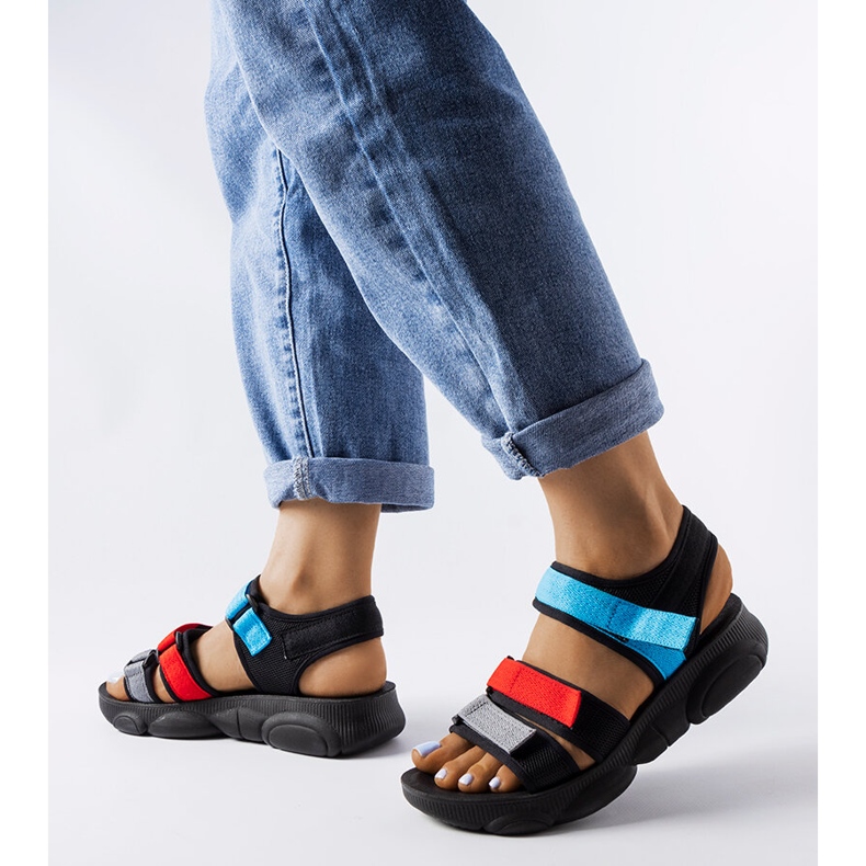 Sandalias deportivas Mireio negras con velcro negro 1 Sandalias deportivas Mireio negras con velcro negro 1