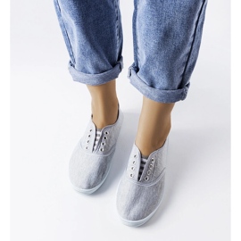 Zapatillas slip-on de tejido gris de Vilma 2