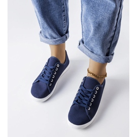 Deportivas de tejido azul marino de Razan 1