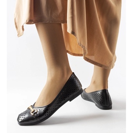 Bailarinas caladas negras de Schiavone negro 2