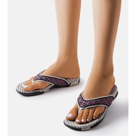 Chanclas en tejido gris y negro de Luigia 1