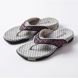 Chanclas en tejido gris y negro de Luigia 2