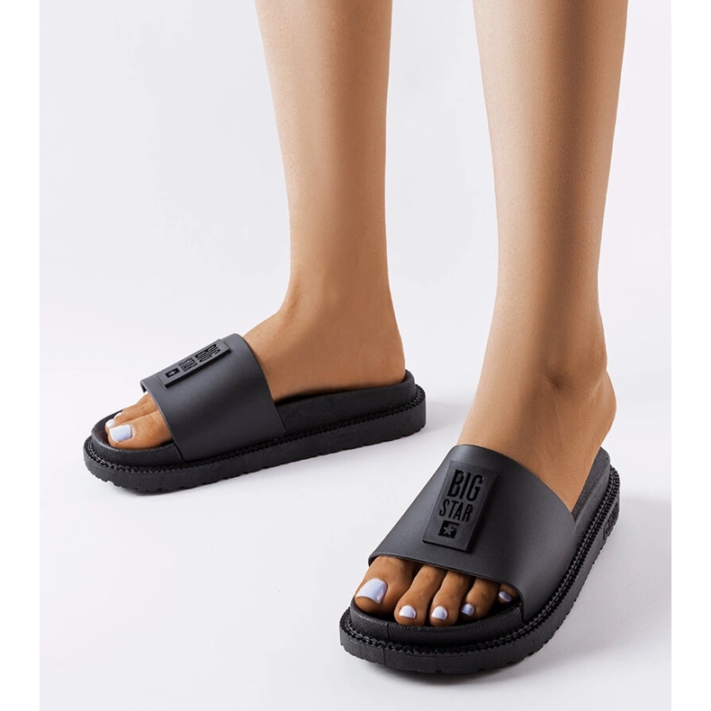 Pantuflas Big Star negras LL274429 negro 1