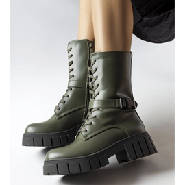 Botas de trabajo con cordones verde oscuro de Rive 1 Botas de trabajo con cordones verde oscuro de Rive 1