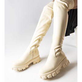 Botas mosqueteras beige en ecopiel de Matthijs 1