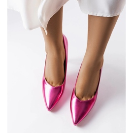 Los tacones de espejo rosa de Kristin rosado 2