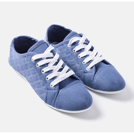 Deportivas infantiles azul rubí 1