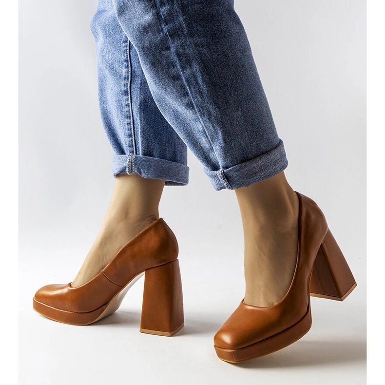 Zapatos de tacón marrones de Mailly marrón 1 Zapatos de tacón marrones de Mailly marrón 1