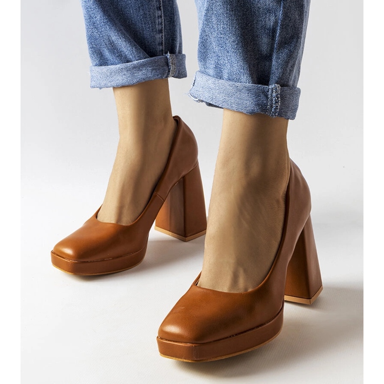 Zapatos de tacón marrones de Mailly marrón 2 Zapatos de tacón marrones de Mailly marrón 2