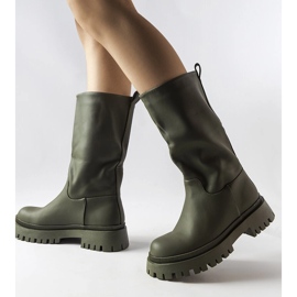Botas Hollie verde mate 2