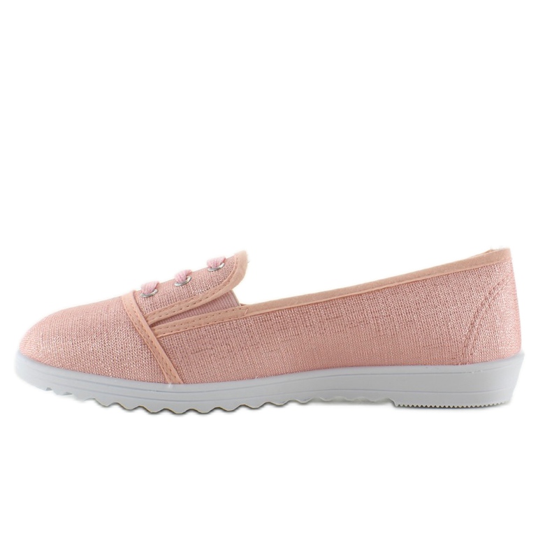 Zapatillas Lovely Pink con cordones en los dedos rosado 1