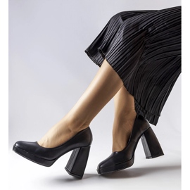 Zapatos negros de tacón alto de Mailly 1