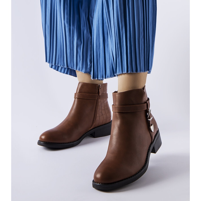 Botas planas marrones de Monteforte marrón 1 Botas planas marrones de Monteforte marrón 1