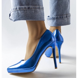 Tacones espejo azul kristin 1