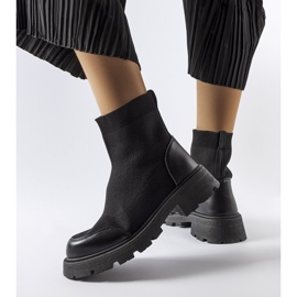 Botas calcetín negras de Lonte negro 1