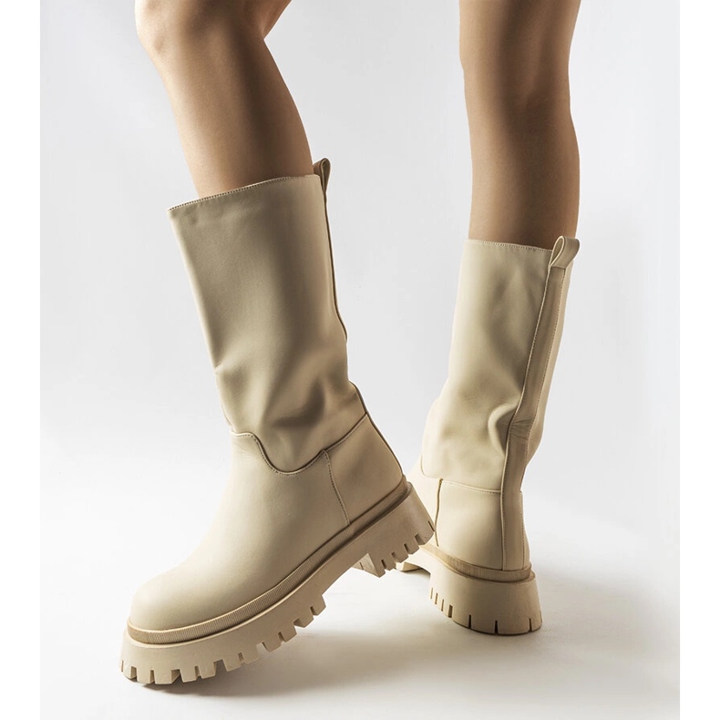 Botas Hollie beige mate 1