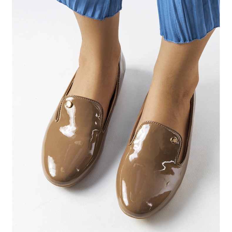 Zapatos charol marrón Lang 1