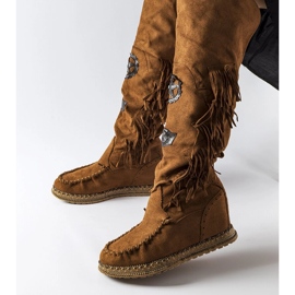 Inna Botas de cuña marrones de Cascia marrón 1