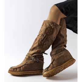 Inna Botas boho en marrón oscuro de Putignano 1 Inna Botas boho en marrón oscuro de Putignano 1