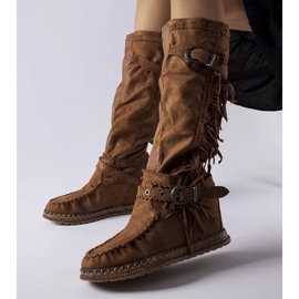 Inna Botas marrones con cuña interior de Filiberta marrón 1