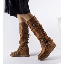 Inna Botas marrones con cuña interior de Filiberta marrón 2