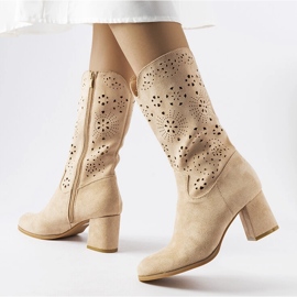 Botines calados beige de Vergiate 2