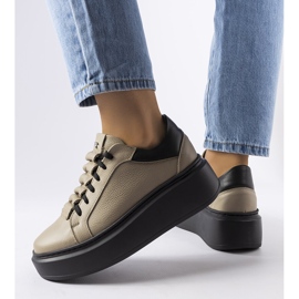 Zapatos brogue beige LS5379 Taupe 2