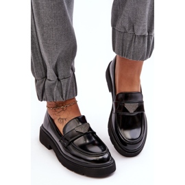 Zapatos Mocasines Tacón Plano Mujer Negro Venla 2