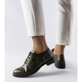 Zapatos brogue verdes 1