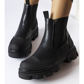 Botas negras sin cordones Sibyla negro 1