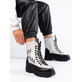 Bolsos isotérmicos de mujer en la plataforma Vinceza en blanco y negro 3