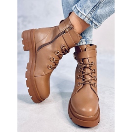 Botas militares Pomona Camel beige 3