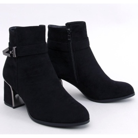 Elegantes botines de tacón Khalia Negro 1