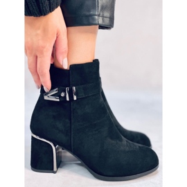 Elegantes botines de tacón Khalia Negro 3