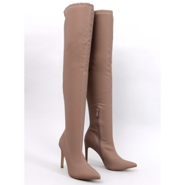 Botas stiletto Dearica caqui beige 1