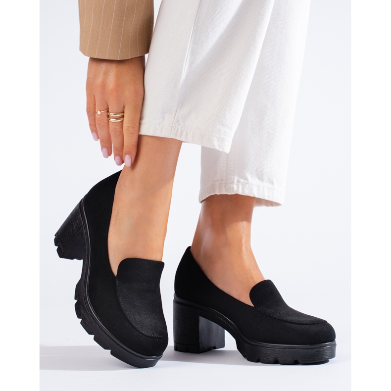 W. Potocki Zapatos tacón mujer ante Potocki negro 1 W. Potocki Zapatos tacón mujer ante Potocki negro 1