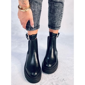 Botas Chelsea de mujer Stoke Black Pu negro 4