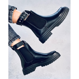 Botas Chelsea de mujer Stoke Black Pu negro 3