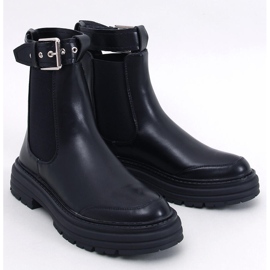 Botas Chelsea de mujer Stoke Black Pu negro 1