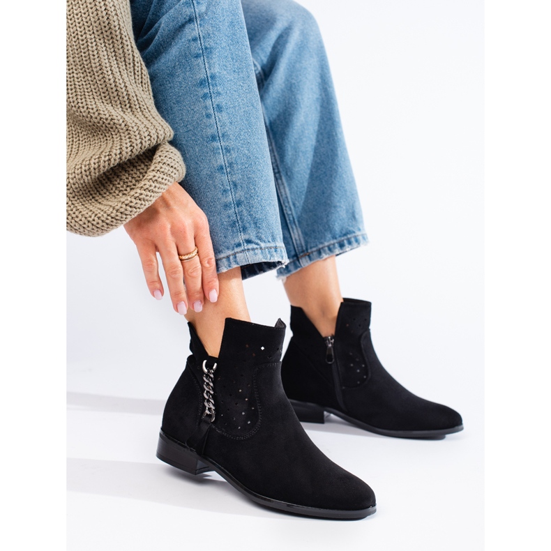 Botas primavera caladas Vinceza negro 2