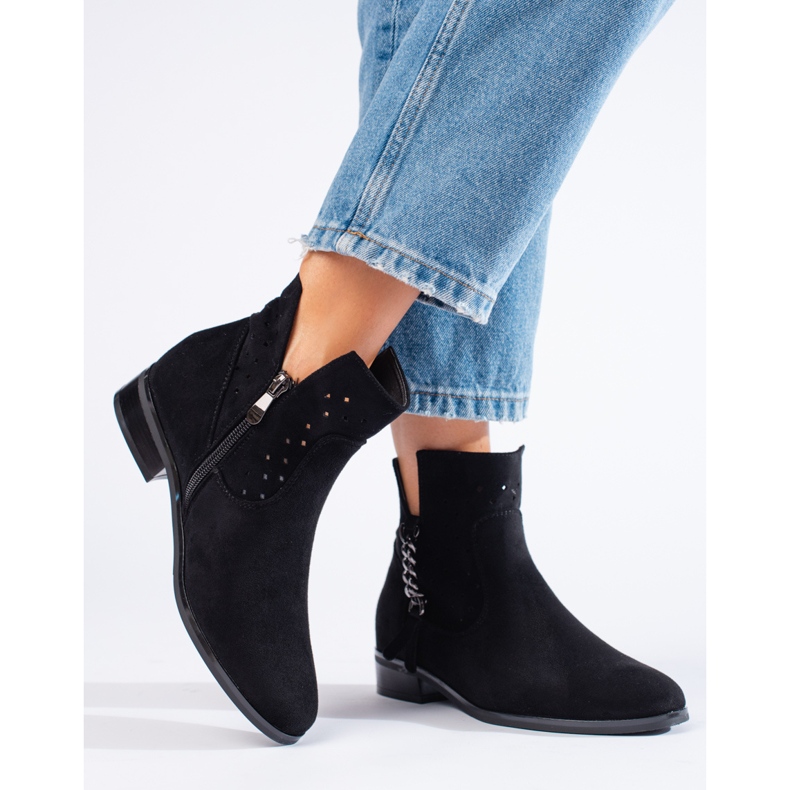 Botas primavera caladas Vinceza negro 1