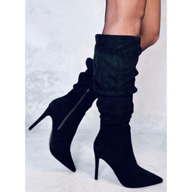 Botas clásicas de tacón alto de Danielle Black negro 4