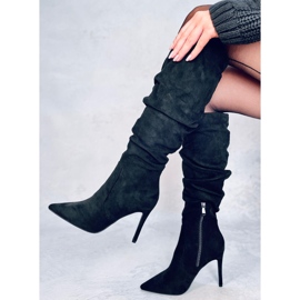 Botas clásicas de tacón alto de Danielle Black negro 5