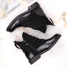 Botas con aislamiento de cocodrilo negro para mujer Potocki 1