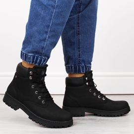 Botas altas de hombre negras Big Star KK174209 negro 5