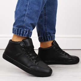 Zapatillas deportivas de hombre con aislamiento para el tobillo negras Big Star KK174348 negro 6