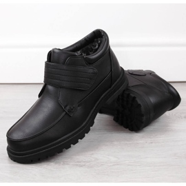 Atletico Botas aislantes con velcro para hombre, negras Man's Style WS-004 negro 6