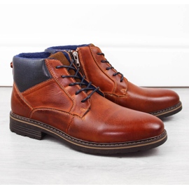 Botines aislantes de piel para hombre, marrón, T.Sokolski Z22-69 1